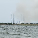Falcon 9 launches Dragon CRS-2. Credit: Melanie Lee / Zero-G News