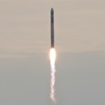 On to orbit. Falcon 9 launches Dragon CRS-2. Credit: NASATech.net