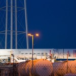 Orbital Sciences Corp. completed roll-out of the first fully-integrated Antares rocket to the Mid-Atlantic Regional Spaceport Pad-0A at NASA's Wallops Flight Facility on Saturday, April 6. Orbital has confirmed an April 17 target launch date for the rocket test flight with a planned liftoff of 5 p.m. EDT. Orbital is testing the Antares rocket under NASA's Commercial Orbital Transportation Services (COTS) program. NASA initiatives like COTS are helping develop a robust U.S. commercial space transportation industry with the goal of achieving safe, reliable and cost-effective transportation to and from the space station and low-Earth orbit. For more information on the launch, Wallops, and NASA initiatives like COTS, see www.nasa.gov/centers/wallops/missions/antares.html Credit: NASA/Wallops/Brea Reeves