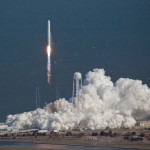 NASA commercial space partner Orbital Sciences Corporation launched its Antares rocket at 5 p.m. EDT, Sunday, April 21, from the new Mid-Atlantic Regional Spaceport Pad-0A at the agency's Wallops Flight Facility in Virginia. The completed flight paves the way for a demonstration mission by Orbital to resupply the space station later this year. (NASA/Terry Zaperach)