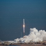 NASA commercial space partner Orbital Sciences Corporation launched its Antares rocket at 5 p.m. EDT, Sunday, April 21, from the new Mid-Atlantic Regional Spaceport Pad-0A at the agency's Wallops Flight Facility in Virginia. The completed flight paves the way for a demonstration mission by Orbital to resupply the space station later this year. (NASA/Terry Zaperach)