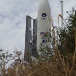 Rollout of Atlas V MUOS-2, Cape Canaveral AFS, FL. Credit: Val Phillips / Zero-G News