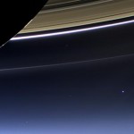 The cameras on NASA's Cassini spacecraft captured this rare look at Earth and its moon from Saturn orbit on July 19, 2013. This is the second time that Cassini has imaged Earth from within Saturn's shadow, and only the third time ever that our planet has been imaged from the outer solar system. Image credit: NASA/JPL-Caltech/Space Science Institute
