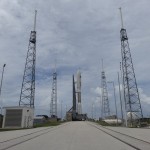 Rollout of Atlas V MUOS-2, Cape Canaveral AFS, FL. Credit: Val Phillips / Zero-G News
