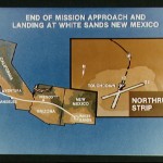 Artist concept of Mission Approach and Landing at White Sands, New Mexico
