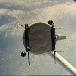 Plasma diagnostics package (PDP) photographed by STS-3 crew