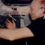Pilot Fullerton reviews checklist on Aft Flight Deck Onorbit Station