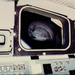 Condensation on crew compartment aft flight deck window W10