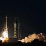 Falcon 9 and SES-8 liftoff from SpaceX's launch pad at Cape Canaveral. Credit: SpaceX