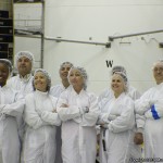 NASA showed off their newest communication satellite, TDRS-L, to the media yesterday at Astrotech's spacecraft processing facility.TDRS-L is scheduled for launch on January 23 onboard a United Launch Alliance Atlas V rocket. Photo Credit: Matthew Travis / Zero-G News