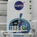 NASA showed off their newest communication satellite, TDRS-L, to the media yesterday at Astrotech's spacecraft processing facility.TDRS-L is scheduled for launch on January 23 onboard a United Launch Alliance Atlas V rocket. Photo Credit: Matthew Travis / Zero-G News