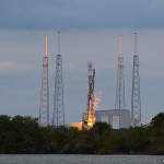 Falcon 9 blasts off with THAICOM 6 from SLC-40 at Cape Canaveral. Photo Credit: Matthew Travis / Zero-G News