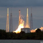 Falcon 9 blasts off with THAICOM 6 from SLC-40 at Cape Canaveral. Photo Credit: Matthew Travis / Zero-G News